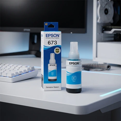 Epson T673 Cyan Compatible Ink Bottle